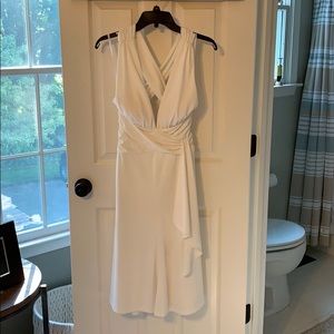 Beautiful WHBM White Dress - Marilyn Monroe Halter Style